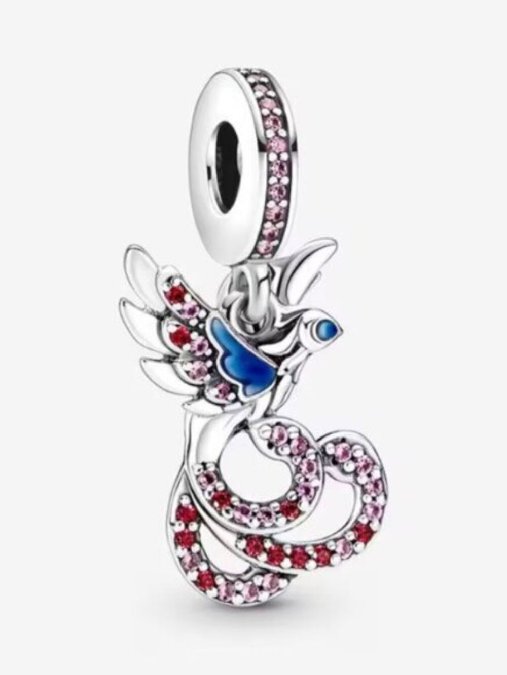 Pandora Mythical Phoenix Dangle Sterling Silver Charm For Pandora Bracelets